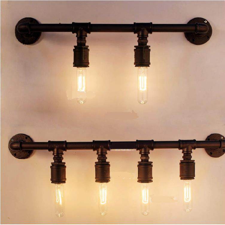 工业风格创意铁艺简约loft 过道复古水管餐厅吧台艺术咖啡店壁灯