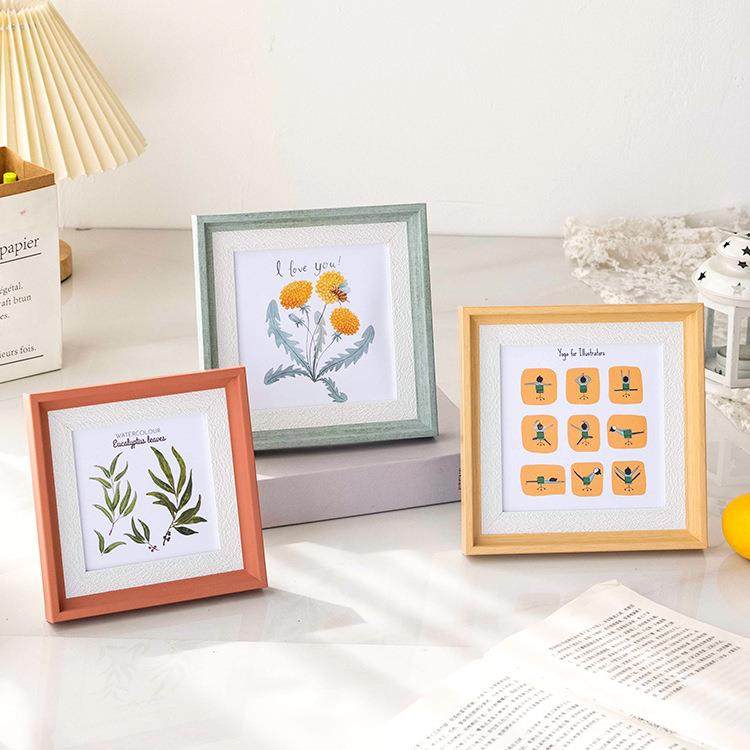油画棒相框摆台北欧风摆件6寸8寸正方形画框装裱挂墙打印加洗照片,家居饰品,DIY亲子装饰画,淘宝优惠券,粉丝福利购,淘宝优惠卷