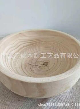 源头厂货木制桐木碗美食拍照道具厨房木制创意器皿质朴家居摆件