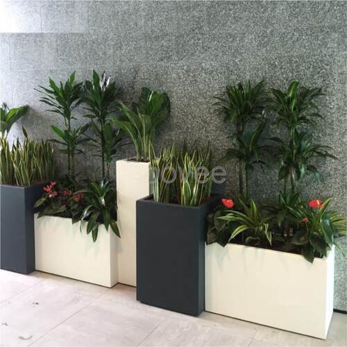长型铁艺花箱阳台户外绿盆栽展示箱园艺种植箱花槽落地隔断花器