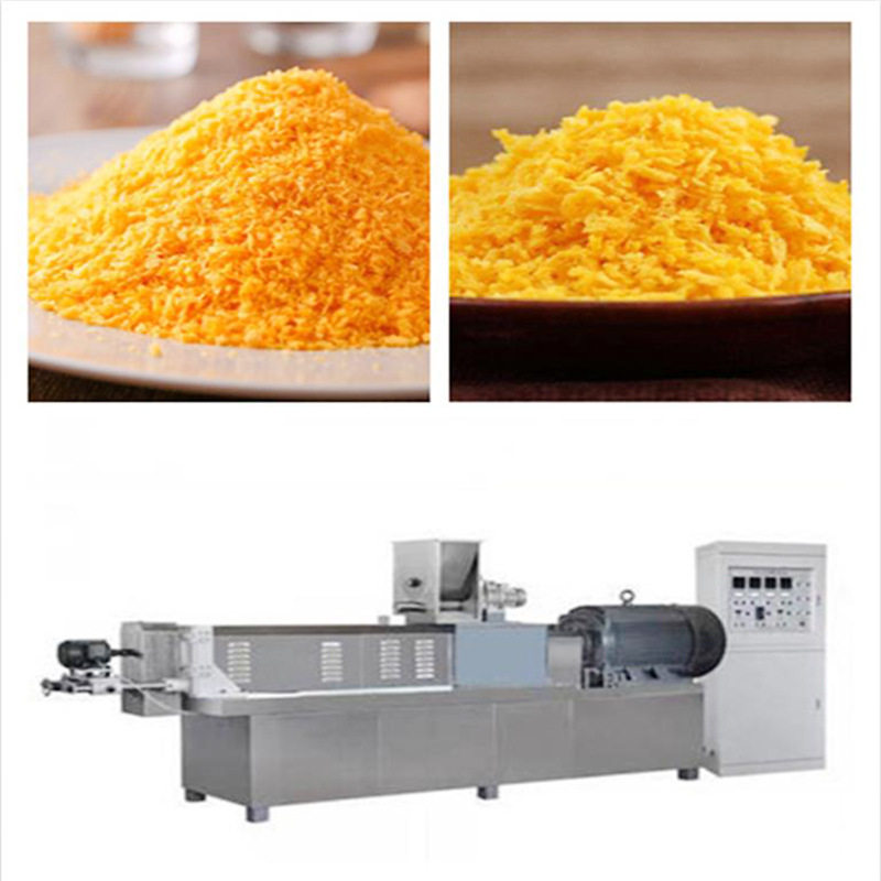 大型雪花片膨化机 自动面包糠膨化机 面包糠生产线 面包屑膨化机