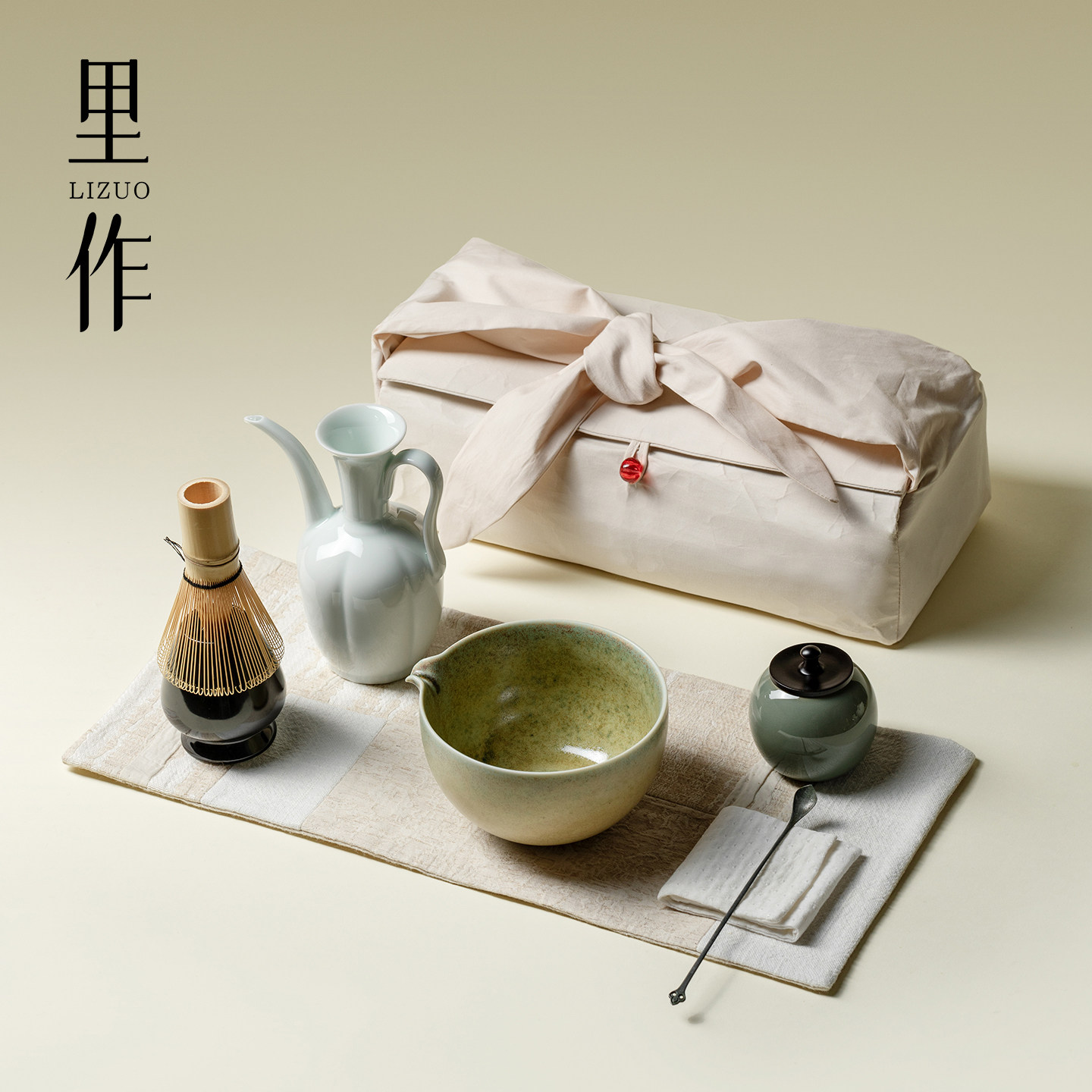 里作点茶粉组合全套旅行收纳包宋代点茶茶具套装仿宋抹茶斗茶茶筅