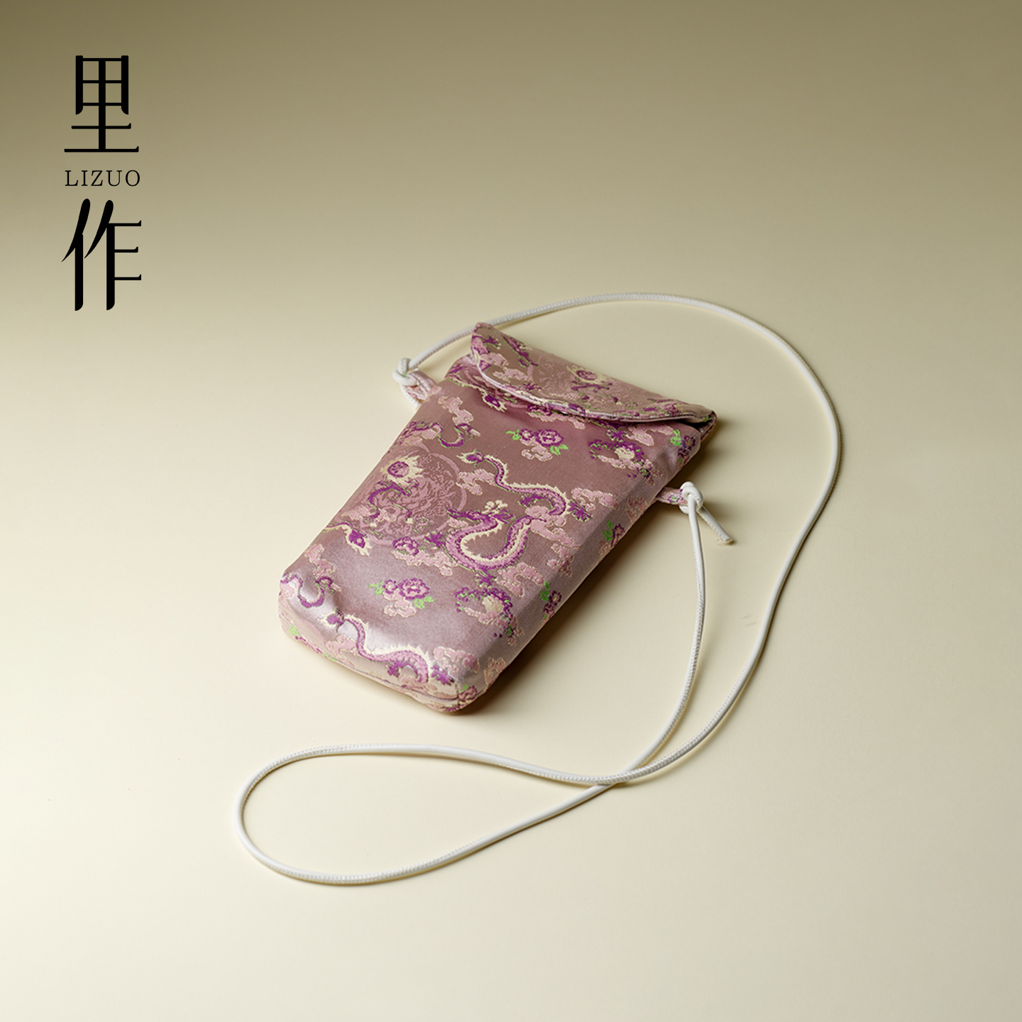 里作紫龙创意手机包国风新中式精致小巧便携手机袋随身斜挎包挂绳