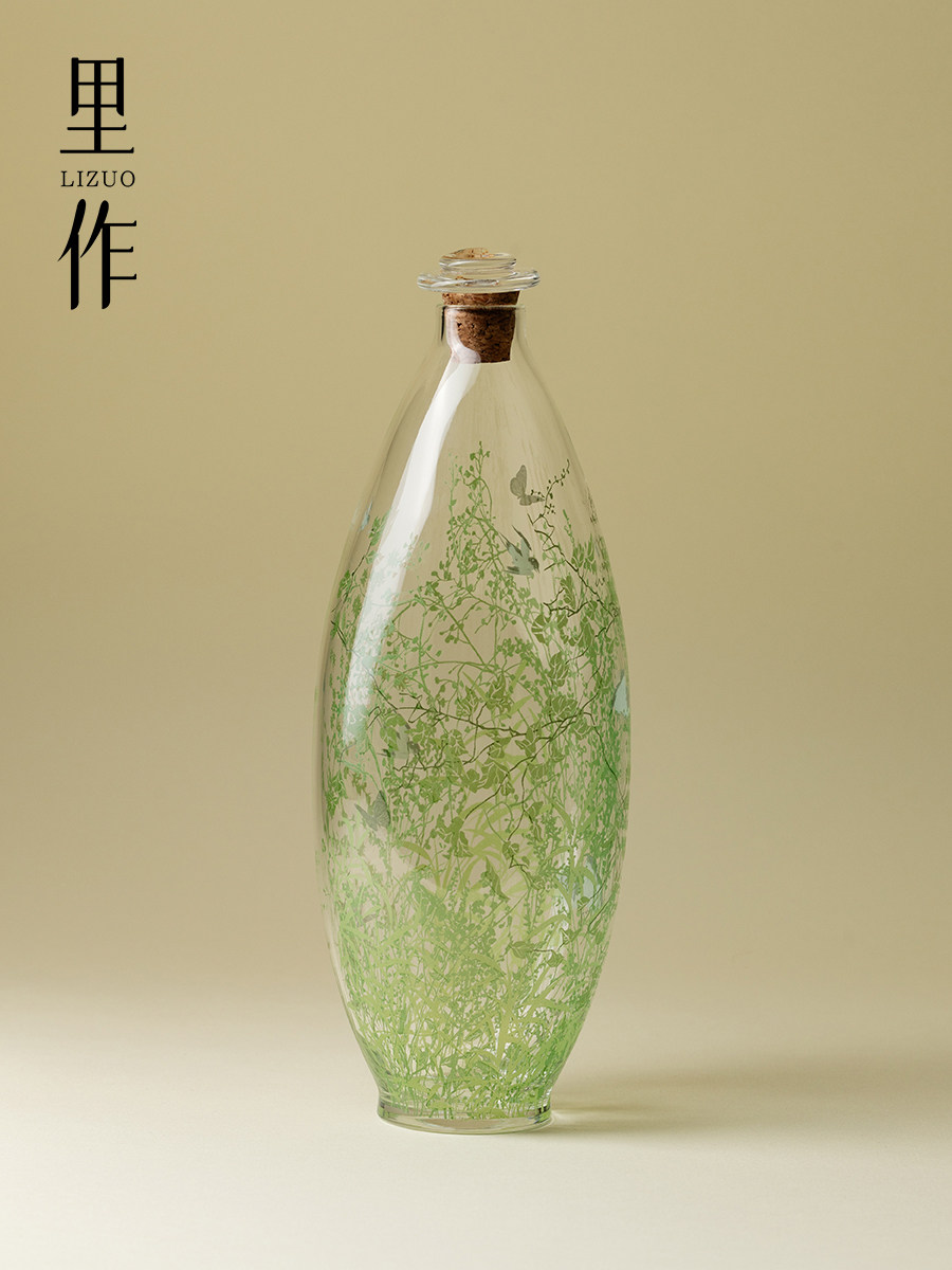 丽左满琪玻璃冷冲泡瓶，精美手工创意冷凝壶，耐热茶壶，功夫茶具