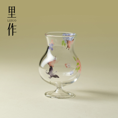 里作 锦簇绣球高颜值高足主任杯小清新茶杯手工创意精致玻璃茶杯