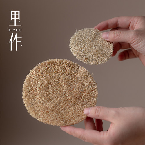 里作丝瓜茶垫壶承吸水垫子丝瓜垫杯垫干泡隔热垫紫砂壶丝瓜络壶垫