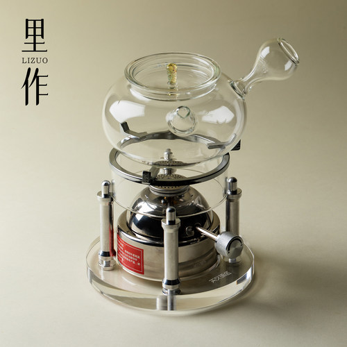 里作整套小型明火煮茶炉烧水燃气炉迷你卡式炉便携户外露营充气炉