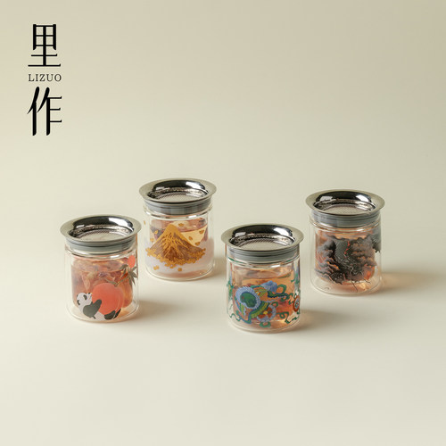 里作工位一人独饮茶具懒人泡茶神器茶水分离玻璃泡茶壶高级感茶器