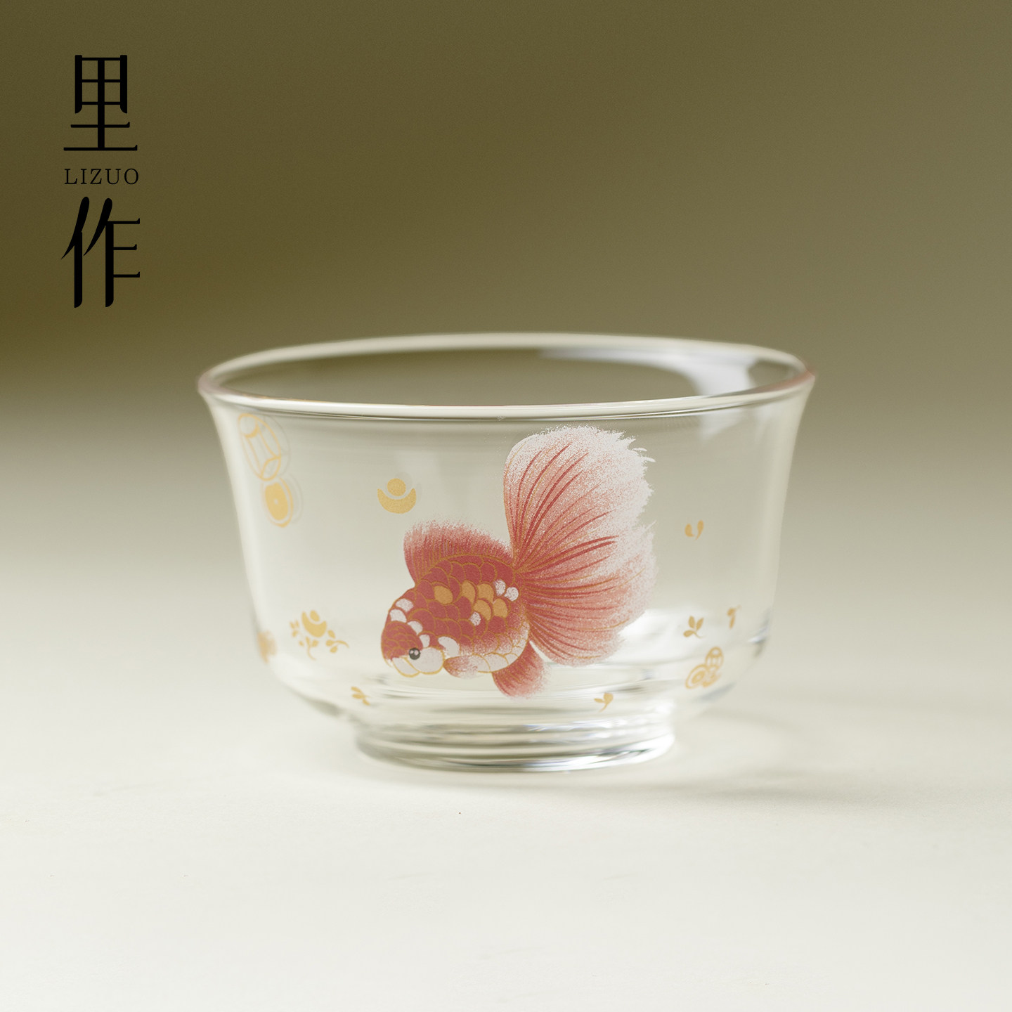 里作原创金玉满堂玻璃粉彩牡丹花主人杯新中式茶杯家用女士品茗杯,餐饮具,茶杯,淘宝优惠券,粉丝福利购,淘宝优惠卷