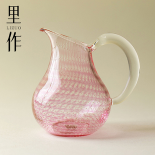 精致高颜值女士玻璃公道杯轻奢高端带把分茶器功夫茶具茶海 里作