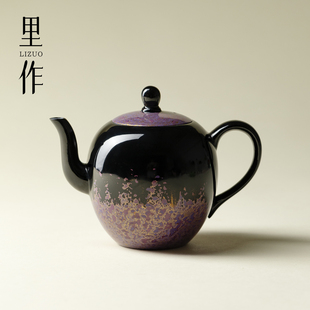 高端大漆茶壶纯天然手工高档泡茶器轻奢高颜值功夫茶具 里作新中式