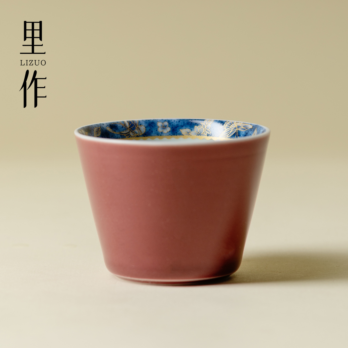 里作 高档高颜值功夫茶杯陶瓷家用简约主人杯客杯喝茶专用品茗杯