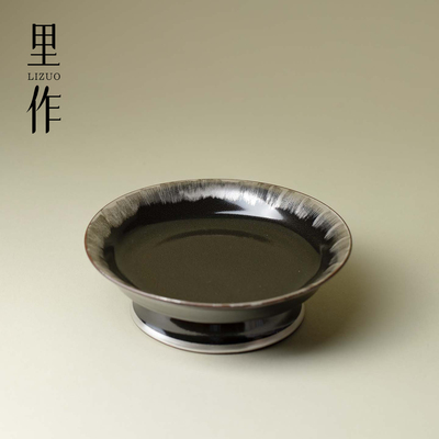 里作高档无极鎏银手工壶承复古功夫茶具干泡盘小茶台茶壶盖碗托盘