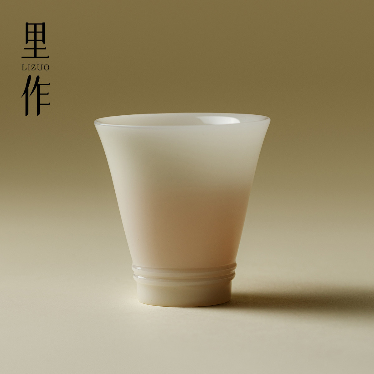 里作 高端冰种玉瓷主人杯家用功夫茶具茶杯德化白品茗杯泡茶单杯