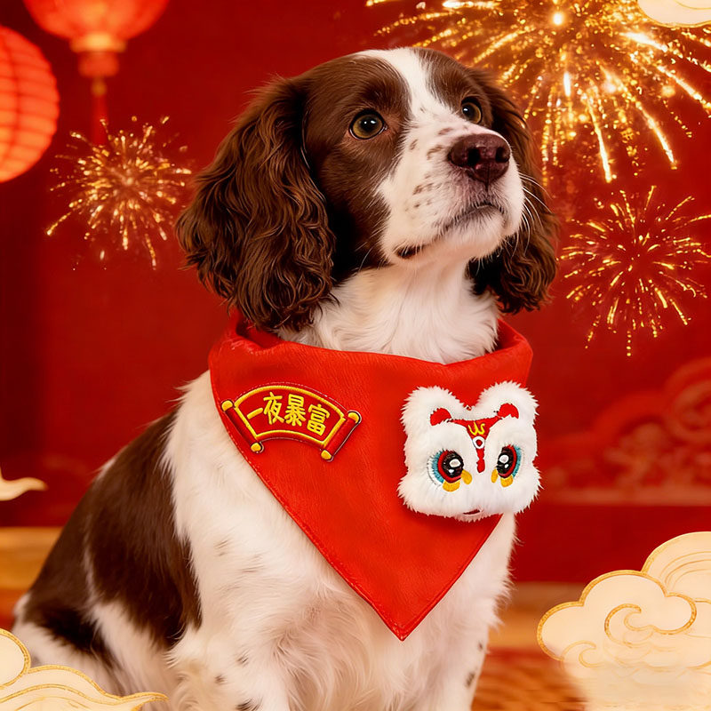 史宾格专用狗狗新年围脖口水巾过年配饰喜庆装饰围兜饰品幼犬小狗,宠物/宠物食品及用品,围巾/口水巾,淘宝优惠券,粉丝福利购,淘宝优惠卷