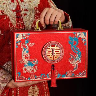 彩礼现金礼盒10万装订婚钱的盒子30高档箱子20万提亲聘礼盒高级