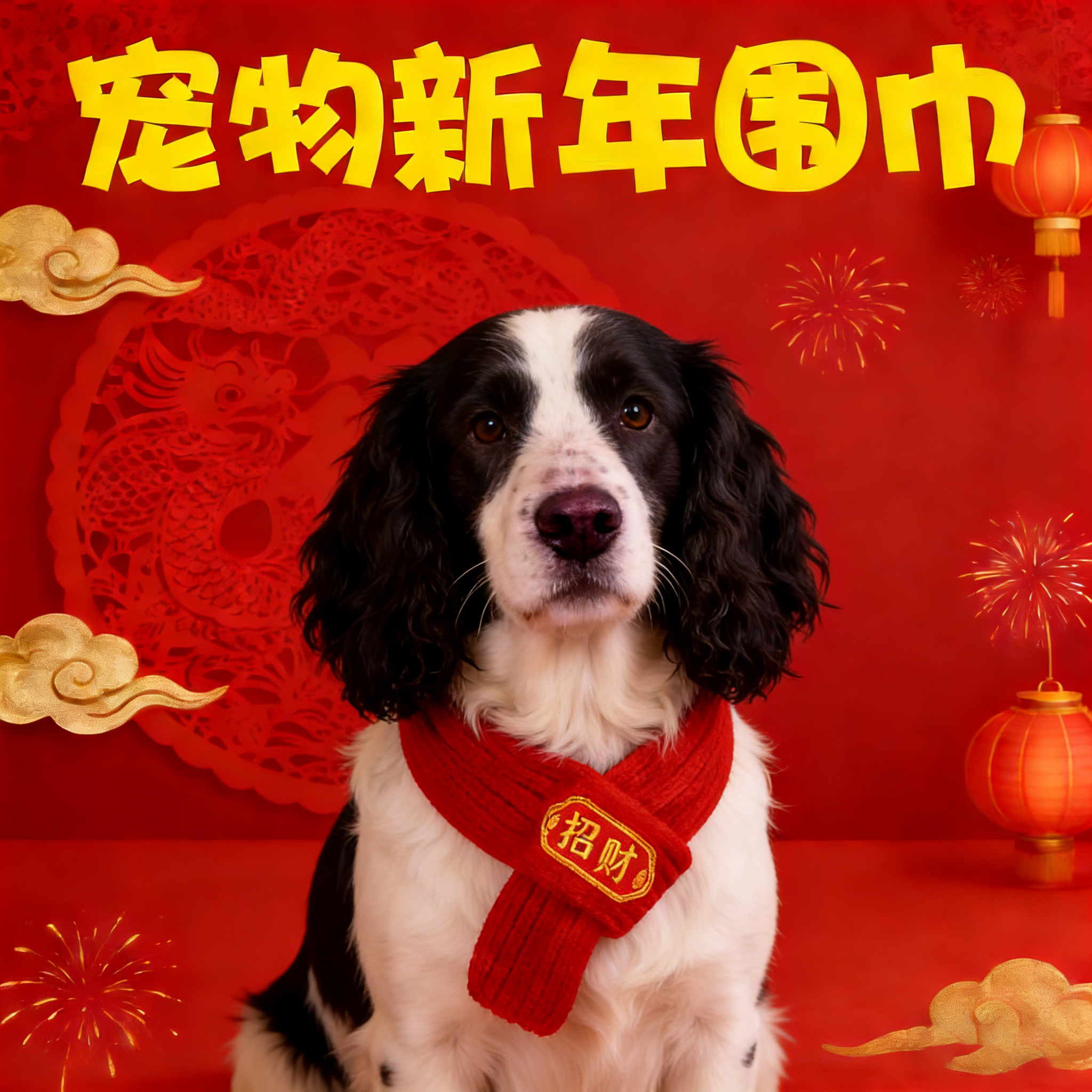 史宾格专用狗狗新年喜庆围脖宠物配饰装饰品围巾口水巾大型犬过年,宠物/宠物食品及用品,围巾/口水巾,淘宝优惠券,粉丝福利购,淘宝优惠卷