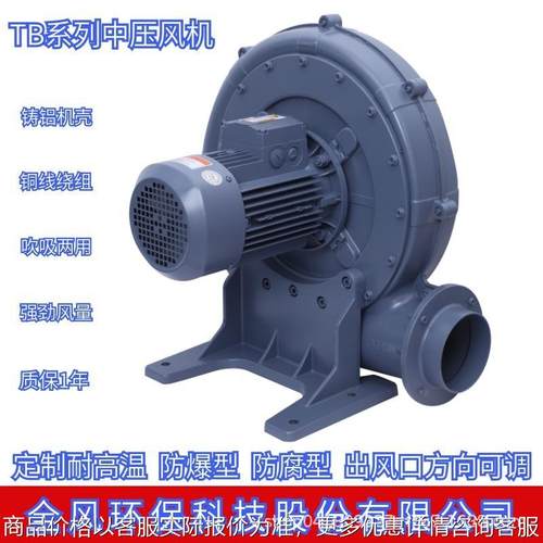 -150 3.7中压风机 热风循环隔热中压鼓风机 大风量抽风机
