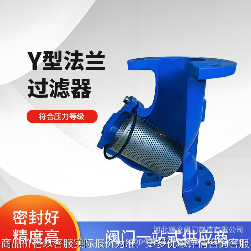 德标不锈钢型过滤器41全通径法兰连接除污器球磨铸铁过滤器