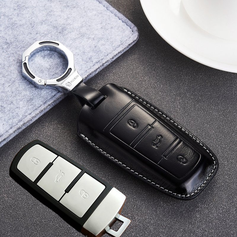 适用于大众迈腾钥匙套真皮2012 13 15款迈腾B7L老CC车钥匙包纯皮