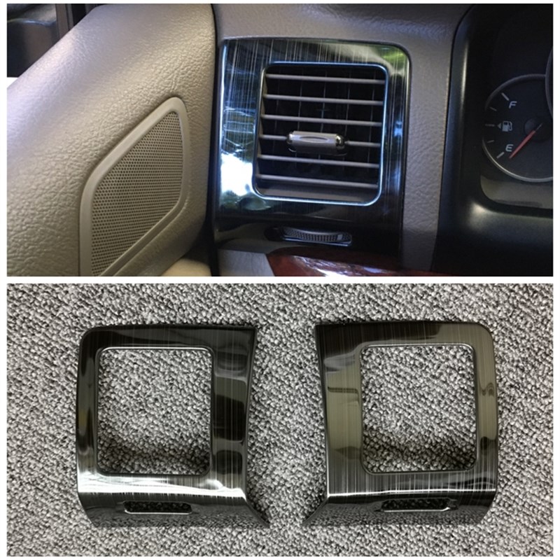 适用03-09普拉多内饰老款霸道出风口改装lc120中控面板装饰改装件