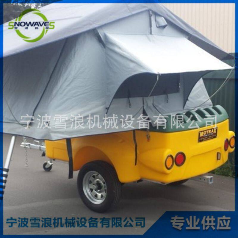 雪浪露营弹出式帐篷旅行拖车卡车拖车塑料拖车轻型拖挂工具车