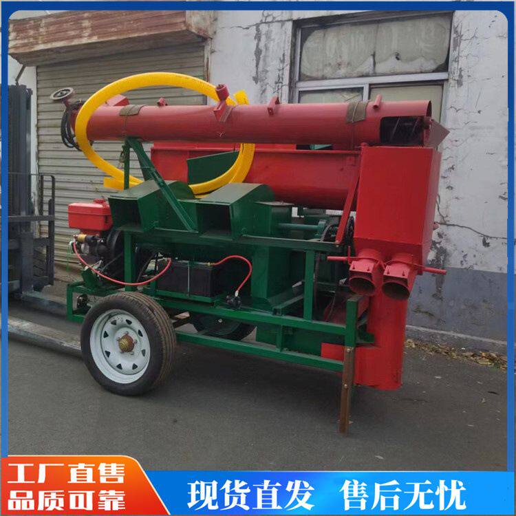 大型玉米脱粒机干湿两用苞谷打粒机农用牵引式打玉米机子