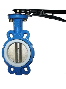 D71X-16 对夹式手动蝶阀 手柄蝶阀DN40 50 65 80 100 125 150 200