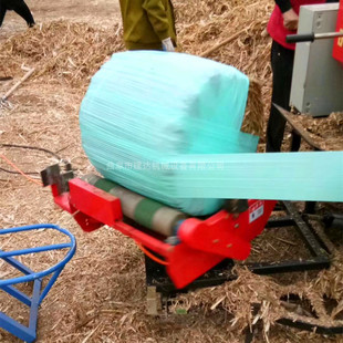 畜牧饲料青贮打捆机 皇竹草打捆包膜机5552型