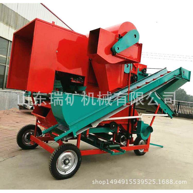 干湿两用花生摘果机大型花生摘果机自走式花生脱果机脱粒机打果机
