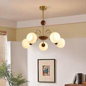 法式 中古客厅吊灯轻奢卧室灯现代简约餐厅日式 复古侘寂风民宿灯具