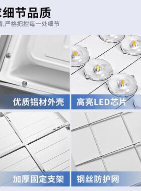 防爆明装平板灯办公室厂房600*600led吸顶灯石膏矿棉板仓库厨房灯