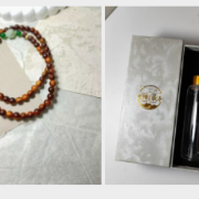 SZH0830-葫芦双圈手串+海波纹传