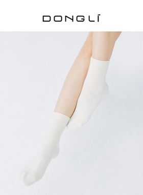 东黎 100%山羊绒 中筒袜DWCA2598AN