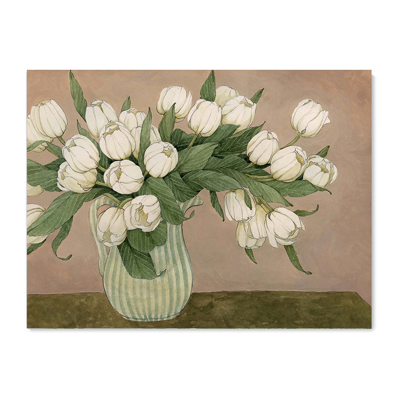 【特惠捡漏】Carleigh Courey复刻艺术插画法式中古花卉装饰画芯