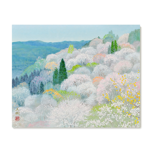 【捡漏合集】野地美树子复刻艺术品日式唯美四季风景挂画装饰画芯