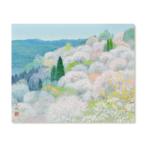 【特惠捡漏】野地美树子复刻艺术品日式唯美四季风景挂画装饰画芯