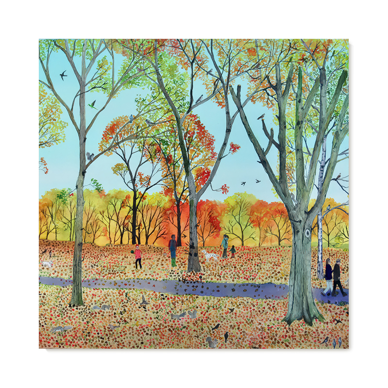 【特惠捡漏】Emma Haworth复刻艺术品挂画治愈系城市风景装饰画芯