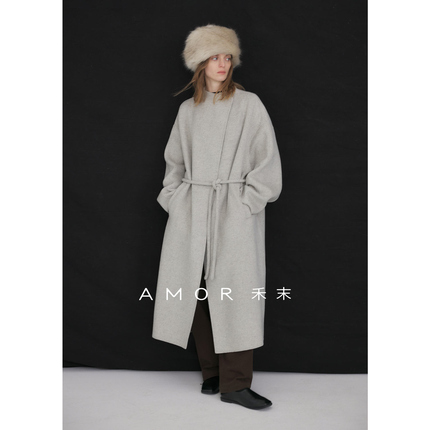 “浅冬叙事”羊绒美利奴羊毛大衣