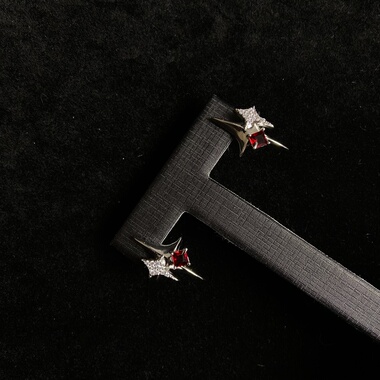 Never Insomnia原创.Auiiss耳钉.银红