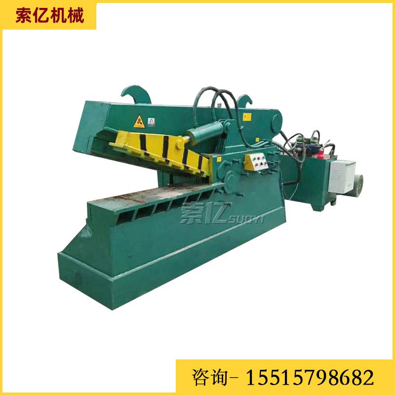 废品站废铁薄铁皮剪切机金属钢管液压鳄鱼剪1米刀口轮胎剪切机