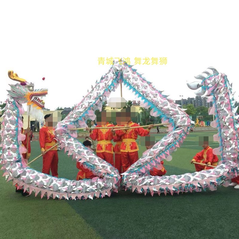 竞技比赛网龙菱王龙国标比赛用龙舞龙道具竞技龙青城飞鸿舞龙道具