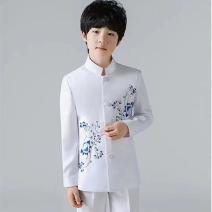 儿童六一节五四男女青年装毕业典礼民国风朗诵 中山装合唱演出服