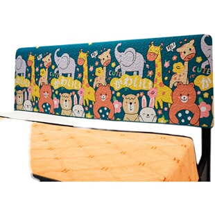 儿童卡通床头套罩万能全软包弧形定做木床靠背高级感夹棉加厚防撞