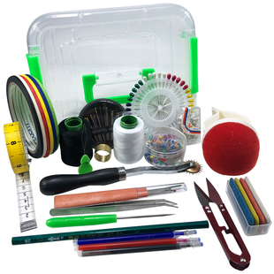 浩瀚服装设计工具盒立体裁剪包人台立裁套装纸胶带针插包针线剪刀