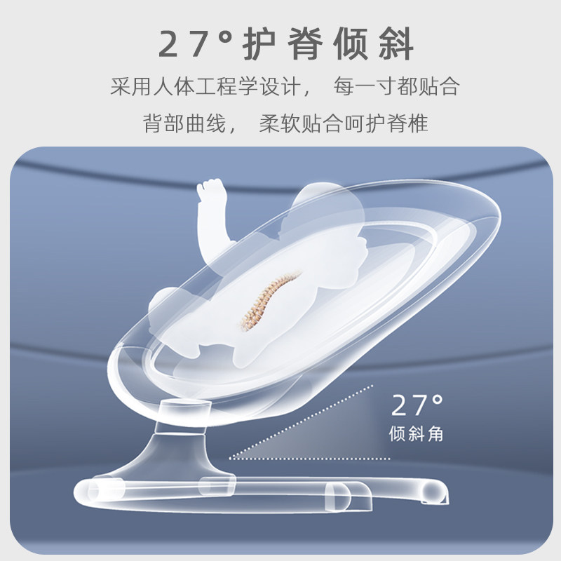 婴儿电动摇摇椅宝宝摇篮躺椅带娃哄娃神器哄睡新生儿安抚椅摇摇床