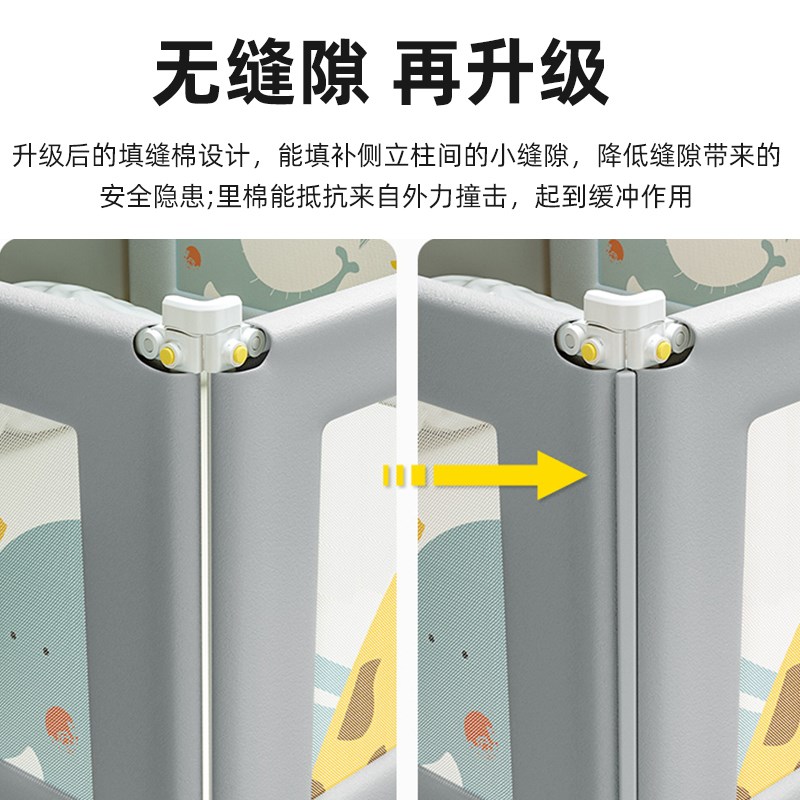 弹棉匠床围栏护栏婴儿防摔宝宝床边上挡板儿童升降床防掉栏