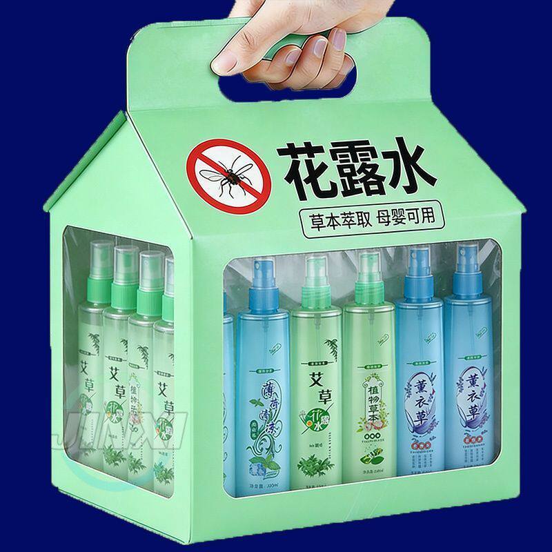 大瓶清凉花露水防蚊虫叮咬清香型成人儿童止痒清凉喷雾艾草薄荷