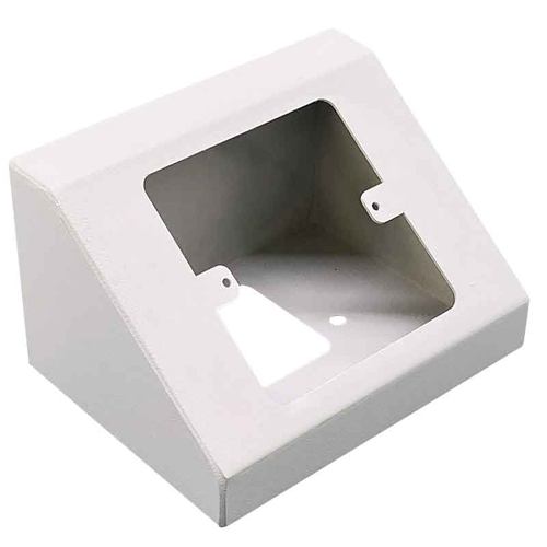 实验室专用岛式钢制底盒86型试验台桌面明装斜面三角形插座固定盒