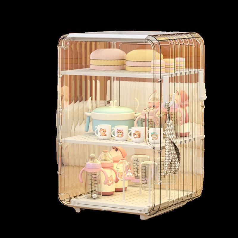 宝宝奶瓶收纳盒餐具清洗工具沥水架置物架防尘储存收纳箱婴儿专用